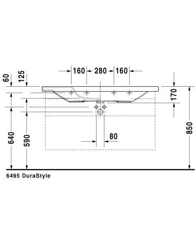 Раковина 120х48 см Duravit DuraStyle 2320120000