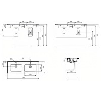Раковина 124х46 см Ideal Standard Strada II T300501
