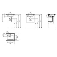 Раковина 54х46 см Ideal Standard Strada II T298801