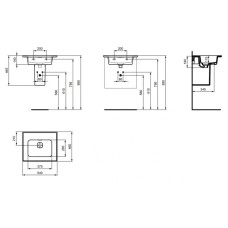 Раковина 54х46 см Ideal Standard Strada II T363201