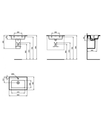 Раковина 64х46 см Ideal Standard Strada II T299101
