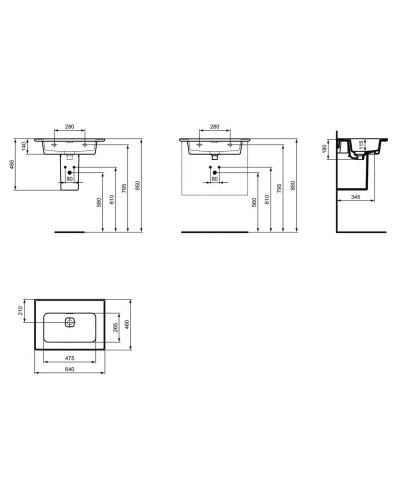Раковина 60х46 см Ideal Standard Strada II T363301