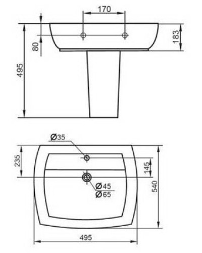 Раковина CEZARES Flamingo