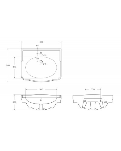 Раковина BelBagno BOHEME
