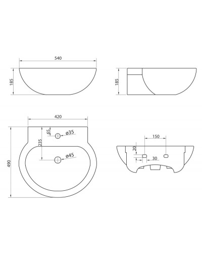 Раковина BelBagno SABRINA