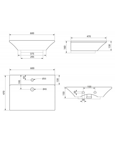 Раковина BelBagno REGINA