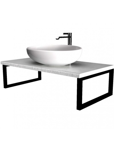 Столешница под раковину 1MarKa Grunge Loft 100 У85841 подвесная Бетон светлый