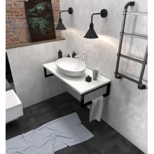 Столешница под раковину 1MarKa Grunge Loft 80 У85839 подвесная Бетон светлый