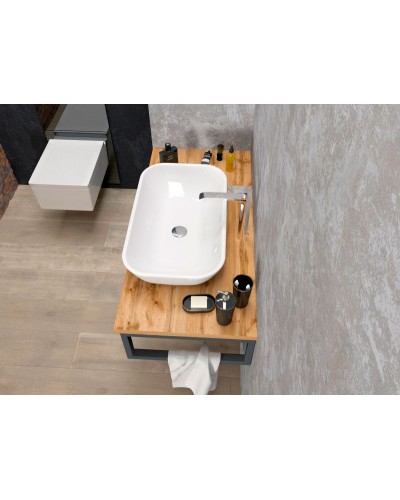 Столешница под раковину 1MarKa Grunge Loft 80 У85830 подвесная Дуб вотан