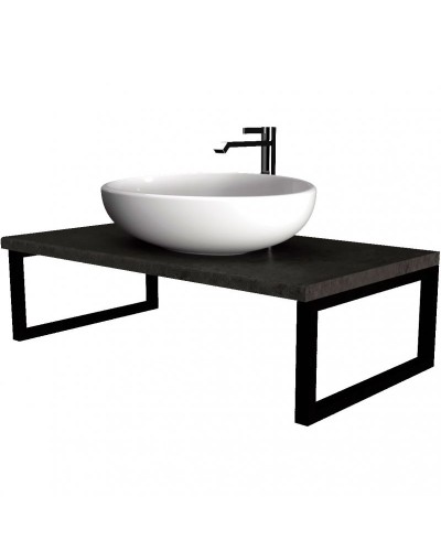 Столешница под раковину 1MarKa Grunge Loft 90 У85837 подвесная Бетон темно-серый