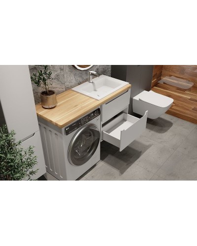 Столешница под раковину Jorno Wood 122 Wood.06.122/LW Светлое дерево