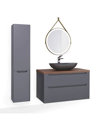 Столешница под раковину Jorno Wood 100 Wood.06.100/DW Темное дерево