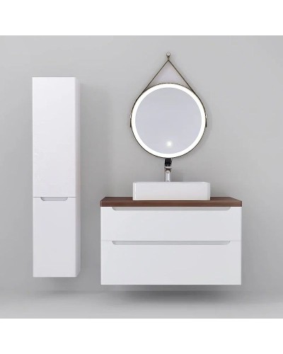 Столешница под раковину Jorno Wood 100 Wood.06.100/DW Темное дерево