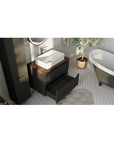 Столешница под раковину Jorno Wood 100 Wood.06.100/DW Темное дерево