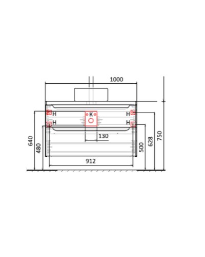 Столешница под раковину Jorno Wood 100 Wood.06.100/DW Темное дерево