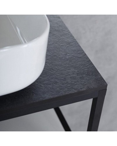 Столешница под раковину Cezares Cadro 100 CADRO-100-HPL-NRM Черная матовая