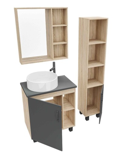 Столешница под раковину Grossman Флай 70 507002 Серая