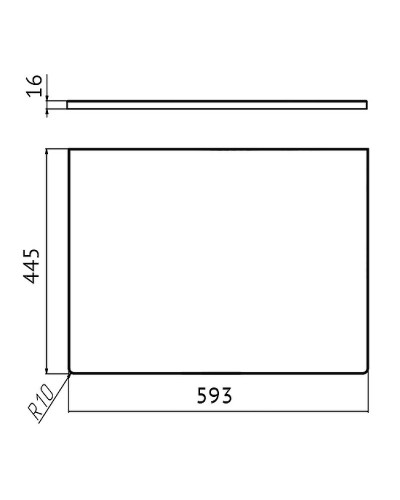 Столешница под раковину Velvex Klaufs 60 StKLA.60.MH-216.617 Белая Шатане
