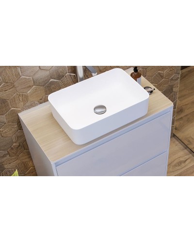 Столешница под раковину Velvex Klaufs 90 StKLA.90.MH-216.617 Белая Шатане