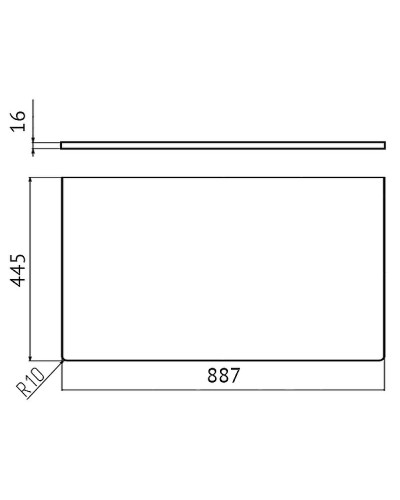 Столешница под раковину Velvex Klaufs 90 StKLA.90.MH-217.617 Черная Шатане