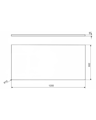 Столешница под раковину Velvex Klaufs 120 L StKLA.120.60.TL.MH-217.617 Черная Шатане