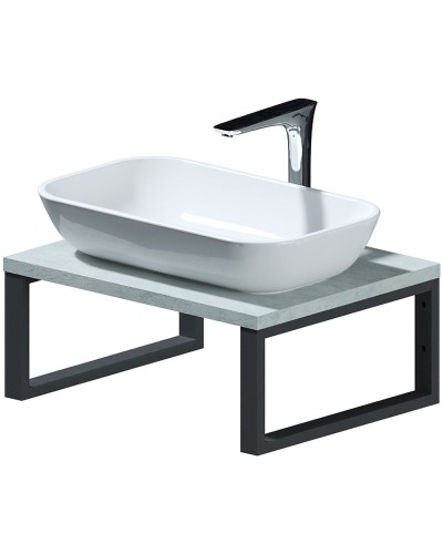 Столешница под раковину 1MarKa Grunge Loft 60 Ц0000001586 Бетон светлый