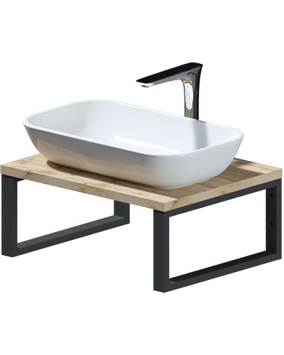 Столешница под раковину 1MarKa Grunge Loft 60 Ц0000001584 Дуб вотан