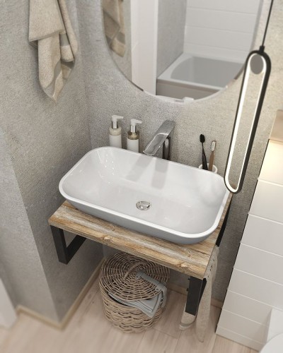 Столешница под раковину 1MarKa Grunge Loft 60 Ц0000001583 Дуб намибия