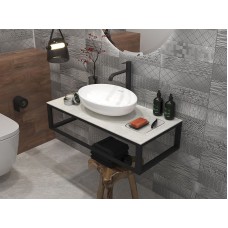 Столешница под раковину 1MarKa Loft 80 Ц0000008735 Светло-серый МА01 Nat