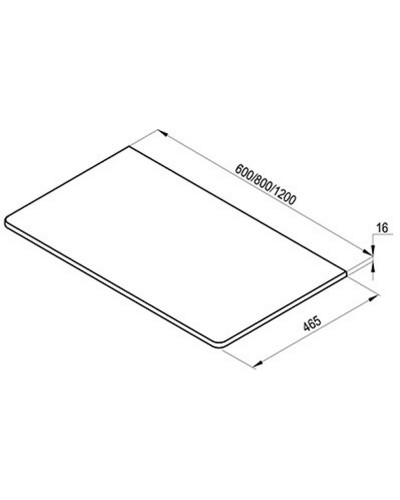 Столешница под раковину Ravak Balance 60 X000001370 Белый блестящий лак