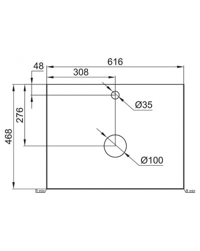 Столешница под раковину BelBagno KEP-60-BO Bianco Opaco
