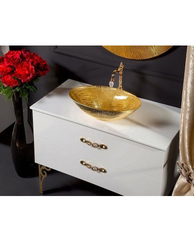 Столешница под раковину Boheme Armadi Art NeoArt 110 851-110 Белая