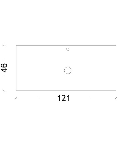 Столешница под раковину Boheme Armadi Art Vallessi 120 840-120-W Белая