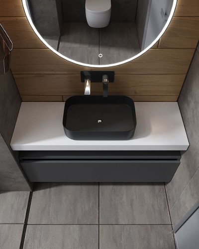 Столешница под раковину Boheme Armadi Art Flat 120 869-120 Белая