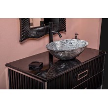 Столешница под раковину Boheme Armadi Art NeoArt 101 857-101-NM Черный мрамор