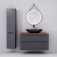 Столешница под раковину Jorno Wood 100 Brwood.06.100/DW Темное дерево