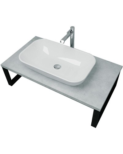 Столешница под раковину 1MarKa Grunge Loft 70 Ц0000015934 Бетон светлый