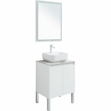 Столешница под раковину Aquanet Nova Lite 60 257607 Белый мрамор