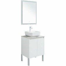 Столешница под раковину Aquanet Nova Lite 60 257607 Белый мрамор