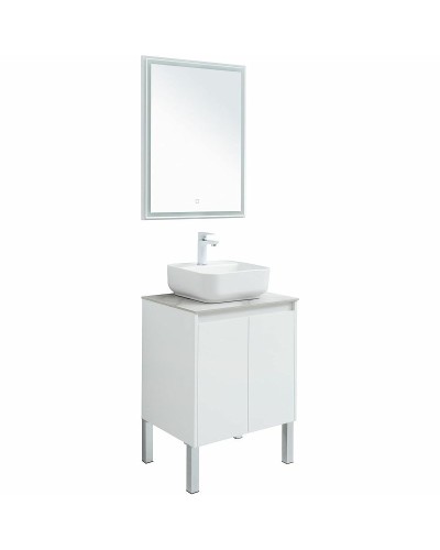 Столешница под раковину Aquanet Nova Lite 60 257607 Белый мрамор