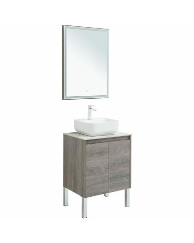 Столешница под раковину Aquanet Nova Lite 60 257607 Белый мрамор