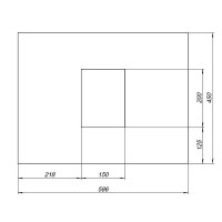 Столешница под раковину Aquanet Nova Lite 60 257607 Белый мрамор