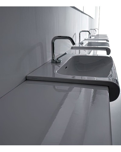 Столешница под раковину Kerasan Inka Project 32 341701 Белый глянец