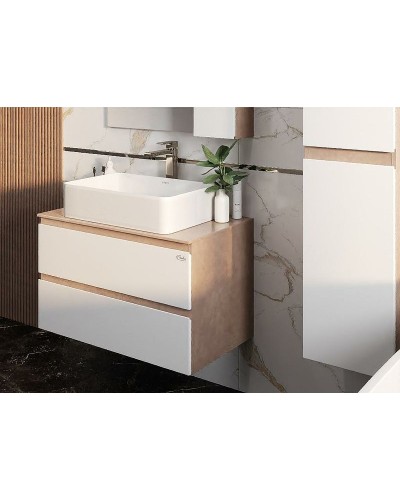 Столешница под раковину Onika Алеста 80 680001 Камень светлый