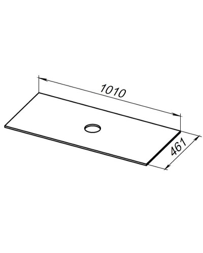 Столешница под раковину Allen Brau Reality 100 1.32025.G-S Серый структ