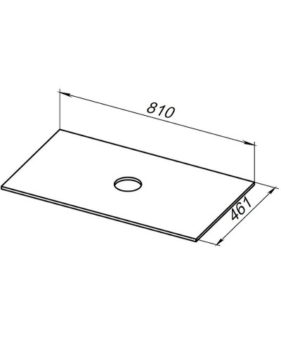 Столешница под раковину Allen Brau Reality 80 1.32023.G Графит
