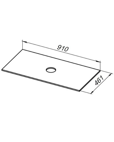 Столешница под раковину Allen Brau Reality 90 1.32024.G-S Серый структ