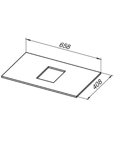 Столешница под раковину Allen Brau Priority 70 1.31009.B Бежевая