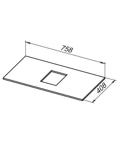 Столешница под раковину Allen Brau Priority 80 1.31010.M Мрамор