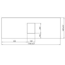 Столешница под раковину Allen Brau Priority 120 1.31012.G Графит